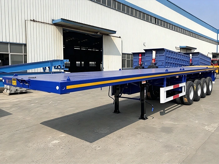 80 Ton 4 Axle Flatbed Trailer