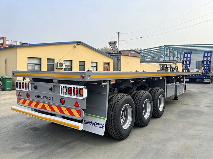 Heavy Duty Tri Axle Flatbed Trailer - 图片 2