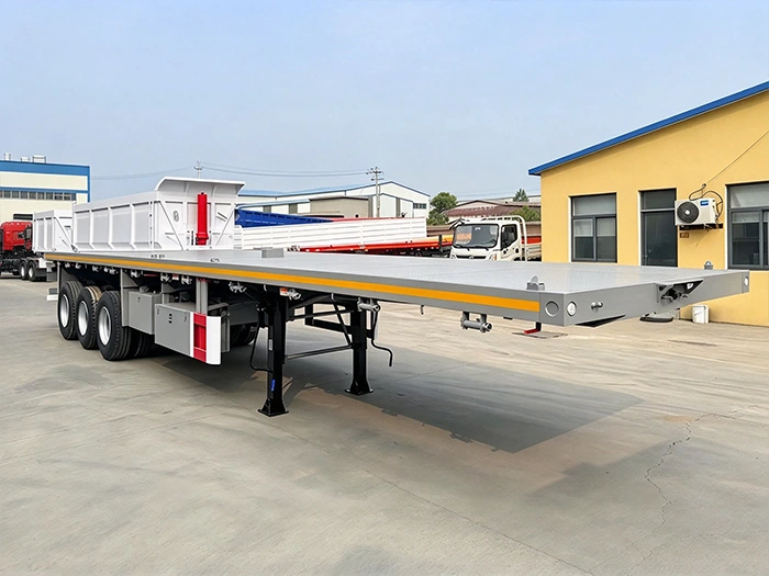Heavy Duty Tri Axle Flatbed Trailer