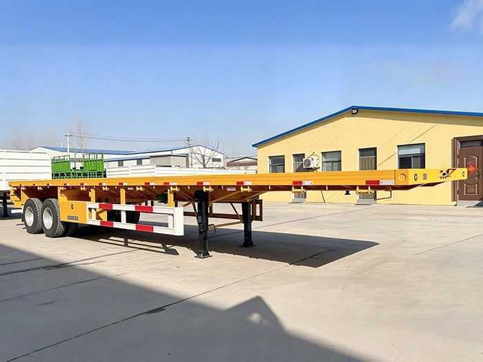2 Axle 40Ft Semi Flatbed Trailer - 图片 4